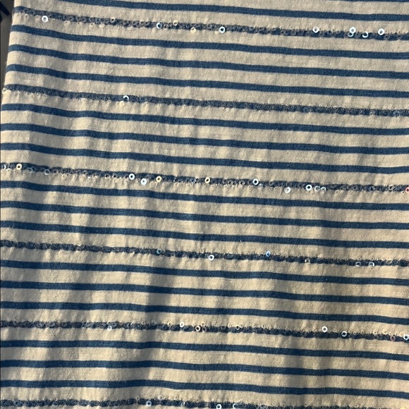 Old Navy Navy and White Striped Long Sleeve Top - Picture 3 of 5
